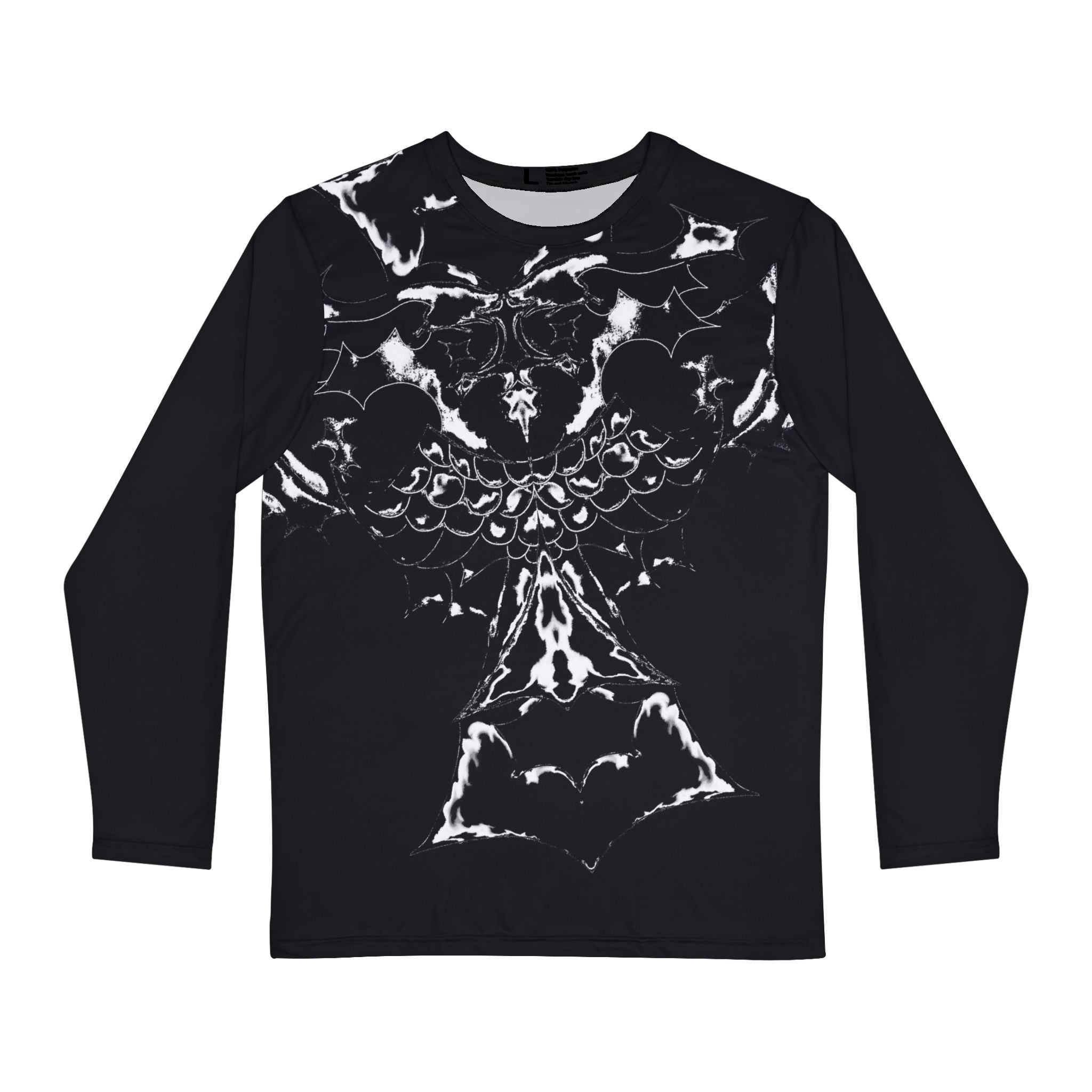 Petrified Archangel Graphic Long Sleeve Front - White | Black