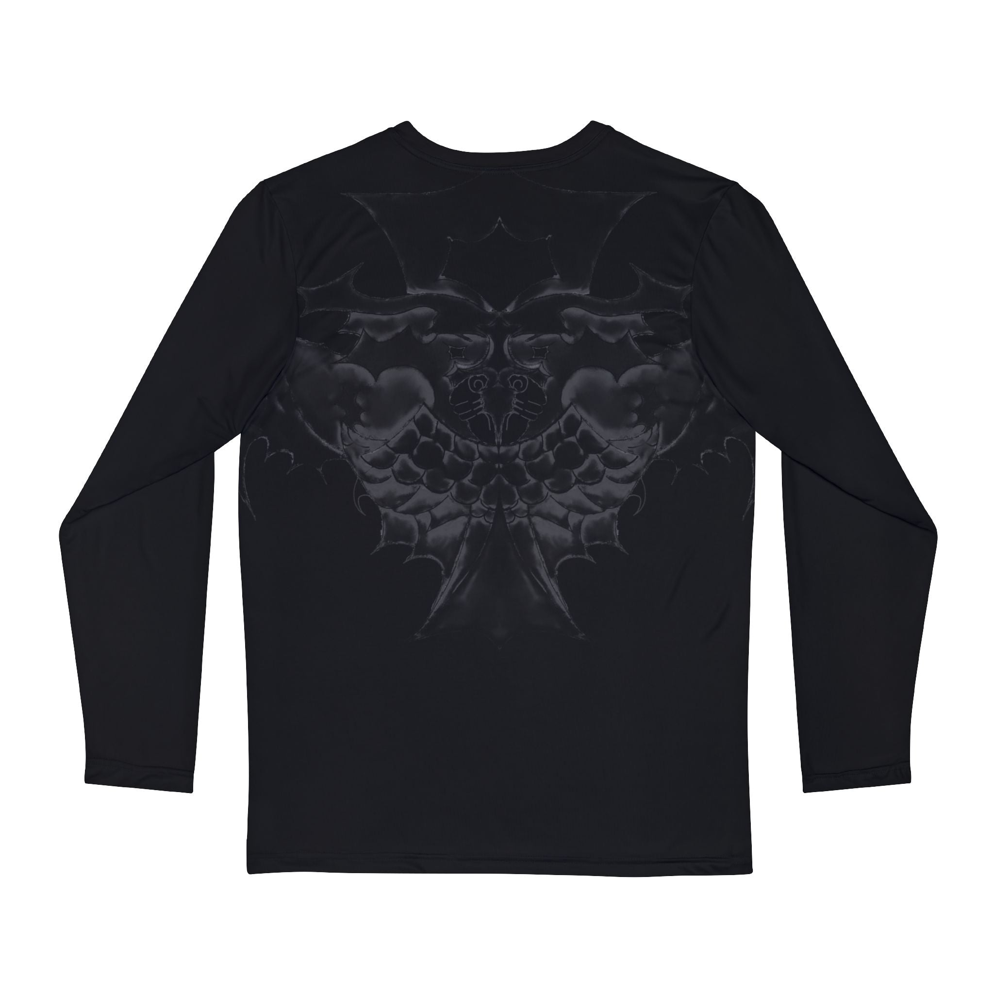 Regular Saint Graphic Long Sleeve Front & Back - Gray | Black