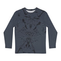 Petrified Archangel Graphic Long Sleeve Front - Gray | Blue/Gray