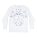 Ultrathin Angel Graphic Long Sleeve Front - Blue | White