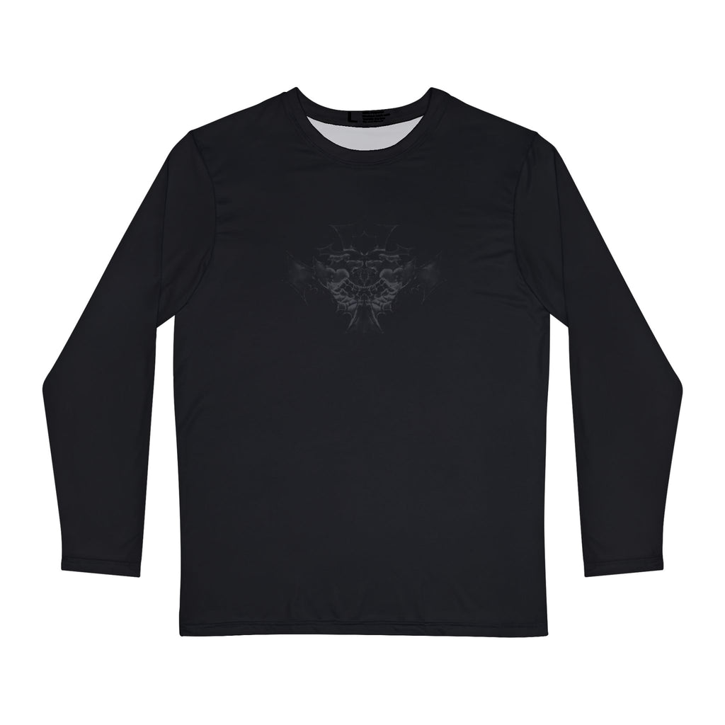 Regular Saint Graphic Long Sleeve Front & Back - Gray | Black